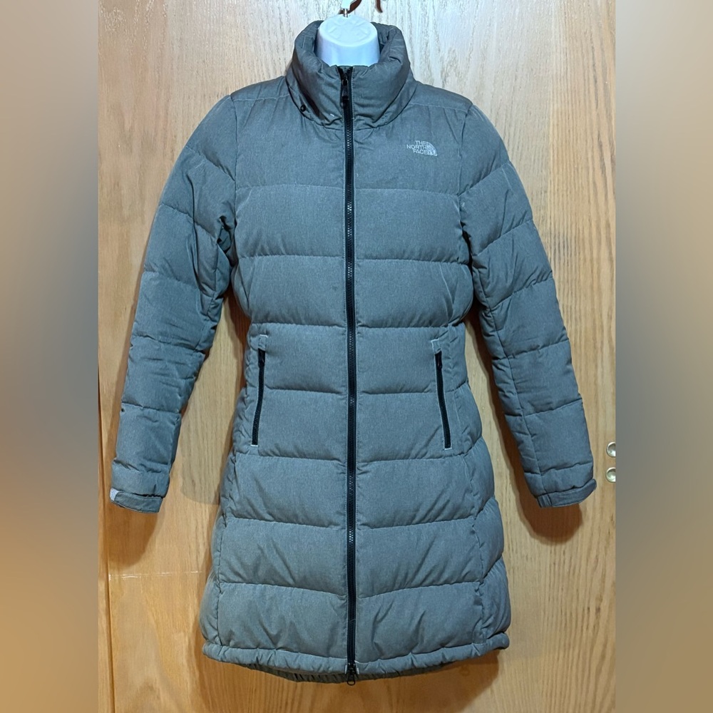 The North Face Grey 550 Long Puffer Parka Sz. S